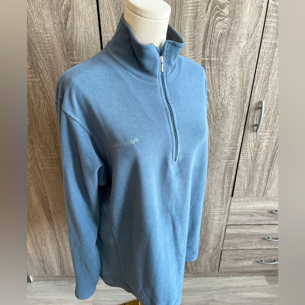 MAMMUT Blue Fleece 1/2 Zip Pullover Tecnopile. Size S